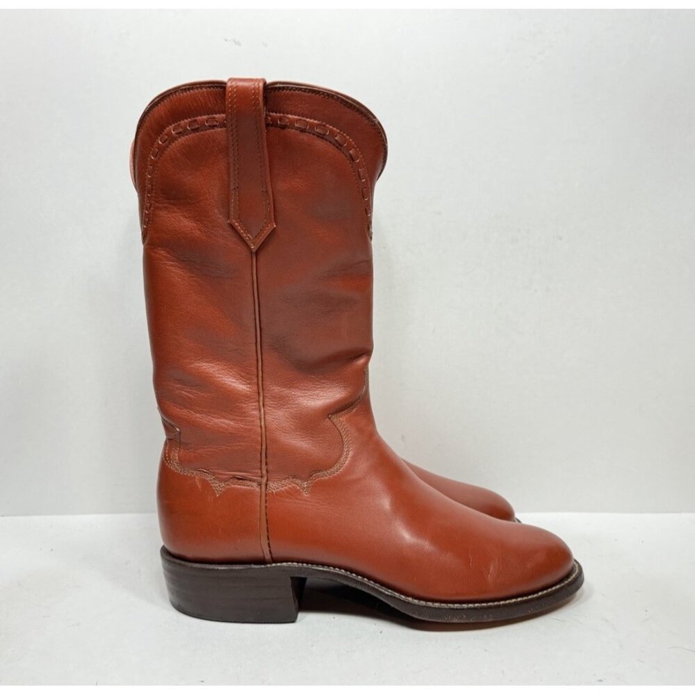 Paul Bond Custom Handmade Men’s Size 8-9‎ Cowboy Boots Shoes Leather